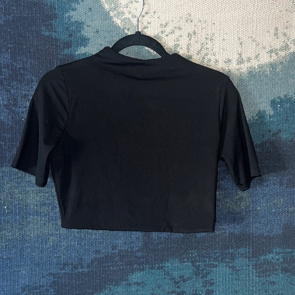 Naked wardrobe black crop top
